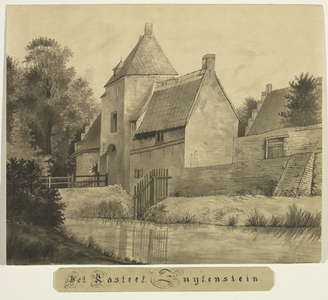 206388 Gezicht op het poortgebouw van het kasteel Zuilenstein bij Amerongen.